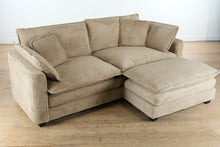 Load image into Gallery viewer, Modern Corduroy Cloud Loveseat with Ottoman
