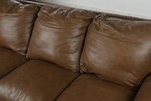 Load image into Gallery viewer, Soft Brown Leather Governor&#39;s Couch - Bradington Young
