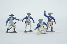 Load image into Gallery viewer, Vintage Cast Metal Revolutionary War Toy Soldiers Blue Uniform Lot
