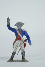 Load image into Gallery viewer, Vintage Cast Metal Revolutionary War Toy Soldiers Blue Uniform Lot

