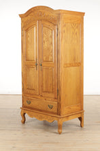 Load image into Gallery viewer, Solid Oak Dome Top Armoire / Cabinet
