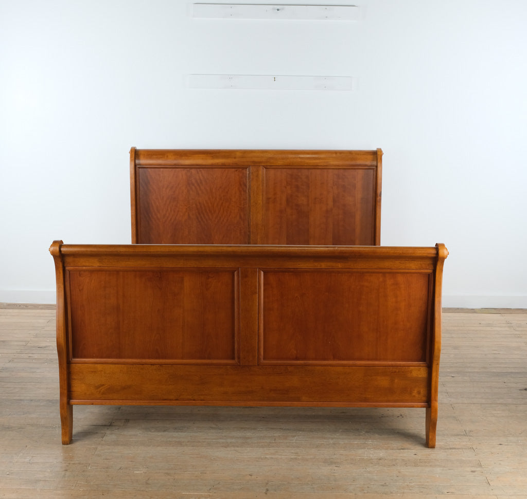 Schneider Forest Queen Size Sleigh Bed - Solid Wood