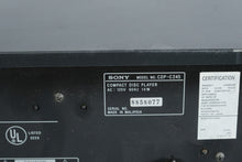 Load image into Gallery viewer, Sony CDP C245 5 Disc CD Changer Player 1994 Tested Working
