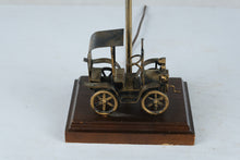 Load image into Gallery viewer, Vintage Made in Spain Model T Automobile Metal Table Lamp Wood Base 15 Inch
