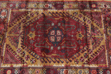 Load image into Gallery viewer, Spanish Red /  Navy Geometric Rug
