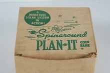 Load image into Gallery viewer, Astro Spinaround Plan It Coin Bank Solar System Toy 1960s Original Box
