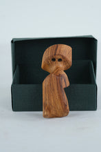 Load image into Gallery viewer, Hand-Carved Folk Art Wooden Figure Necklace
