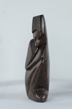 Load image into Gallery viewer, Peter Mandala Humble Dreamer Shona Stone Sculpture Zimbabwe Serpentine 12 Inch
