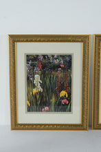 Load image into Gallery viewer, Framed Greg Singley Spring Medley Art Prints Pair Floral Garden Impressionist Decor
