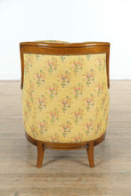 Load image into Gallery viewer, Jardin de Printemps French Carved Arm Chair &amp; Ottoman
