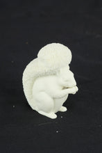 Load image into Gallery viewer, Department 56 Easter 2001 White Flocked Squirrel Figurine Spring Decor
