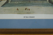 Load image into Gallery viewer, Pair of Framed Bernard Smith London Landmark Prints St Pauls Cathedral Westminster Abbey
