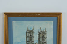 Load image into Gallery viewer, Pair of Framed Bernard Smith London Landmark Prints St Pauls Cathedral Westminster Abbey

