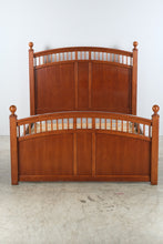 Load image into Gallery viewer, Stanley Furniture Full Size Cherry Wood Sleigh Bed with Spindle Detail
