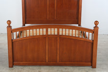Load image into Gallery viewer, Stanley Furniture Full Size Cherry Wood Sleigh Bed with Spindle Detail
