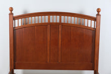 Load image into Gallery viewer, Stanley Furniture Full Size Cherry Wood Sleigh Bed with Spindle Detail
