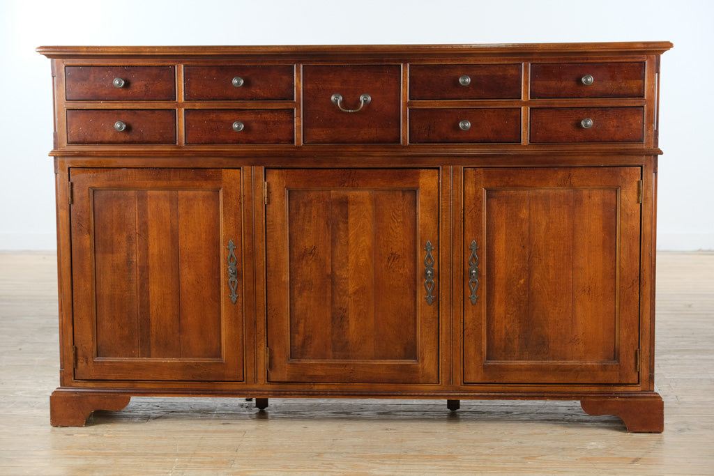 Monumental Stanley Furniture Buffet Sideboard – Stately Solid Wood Storage