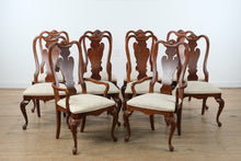 Load image into Gallery viewer, Set of 10 Stanley Solid Cherry Queen Anne Chairs
