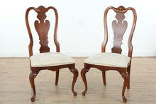 Load image into Gallery viewer, Set of 10 Stanley Solid Cherry Queen Anne Chairs
