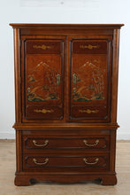 Load image into Gallery viewer, Stanley Furniture Asian Inspired Gentleman’s Chest with Hand Painted Panels
