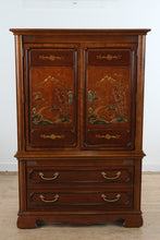 Load image into Gallery viewer, Stanley Furniture Asian Inspired Gentleman’s Chest with Hand Painted Panels
