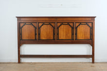 Load image into Gallery viewer, Stanley Furniture King Size Bed with Chinoiserie Style Headboard and Metal Frame
