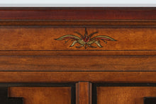 Load image into Gallery viewer, Stanley Furniture King Size Bed with Chinoiserie Style Headboard and Metal Frame
