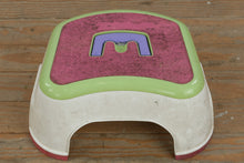 Load image into Gallery viewer, Children’s Plastic Step Stool – Green, Pink &amp; Purple Non-Slip Toddler Booster Stool
