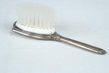 Load image into Gallery viewer, Antique R D Sterling Silver Vanity Hair Brush Floral Rose Design Monogrammed
