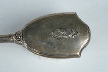 Load image into Gallery viewer, Antique R D Sterling Silver Vanity Hair Brush Floral Rose Design Monogrammed
