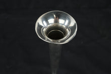 Load image into Gallery viewer, Sterling Silver Trumpet Bud Vase 9 Inch Weighted Reinforced Floral Vase

