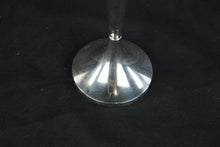 Load image into Gallery viewer, Sterling Silver Trumpet Bud Vase 9 Inch Weighted Reinforced Floral Vase
