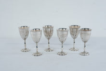 Load image into Gallery viewer, Vintage Mexican Sterling Silver 925 Goblets Set of 6 Hecho en Mexico

