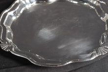 Load image into Gallery viewer, Sterling Silver Scalloped Edge Platter with Fans #2
