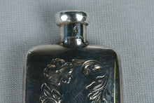 Load image into Gallery viewer, Antique Sterling Silver Miniature Perfume Flask Floral Engraved Scent Bottle
