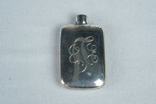 Load image into Gallery viewer, Antique Sterling Silver Miniature Perfume Flask Floral Engraved Scent Bottle
