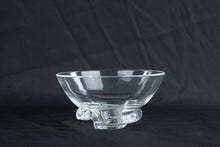 Load image into Gallery viewer, Steuben Art Glass Crystal Spiral Footed Bowl Signed Clear Glass 7 Inch
