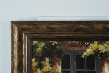 Load image into Gallery viewer, Steven Harvey Framed Wall Art Set Tuscan Door and Cafe Scene 25x31
