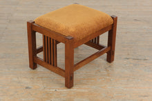 Load image into Gallery viewer, Stickley Mission Collection Arts and Crafts Upholstered Footstool Ottoman
