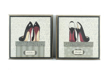 Load image into Gallery viewer, &quot;Très Chic&quot; Shoe Print Set by Marco Fabiano – Stilettos &amp; Pumps, Framed Canvas Art (Pair)
