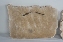 Load image into Gallery viewer, Pair Faux Stone Relief Bird Wall Plaques Rustic Mediterranean Cast Plaster Art 14 x 10
