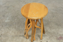 Load image into Gallery viewer, Rustic Twig Wood Side Table with Round Top and Natural Branch Base
