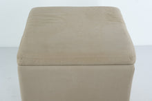Load image into Gallery viewer, Beige Fabric Storage Cube with Removable Lid – 15&quot;
