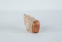 Load image into Gallery viewer, Stone Bear Fetish Carving Banded Calcite Animal Figurine Zuni Style
