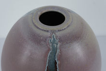 Load image into Gallery viewer, Signed Studio Pottery Vase Crystalline Drip Glaze Ceramic Art Vase 12 Inch
