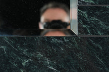 Load image into Gallery viewer, Sue Pirtle 180 Degree Functional Artwork Mirror Wood Marble Frame
