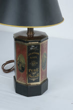 Load image into Gallery viewer, Country Store General Store Sugar Tin Table Lamp Primitive Farmhouse Decor
