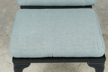 Load image into Gallery viewer, Summer Classics Black Cast Aluminum Outdoor Lounge Chair and Ottoman with Cushions
