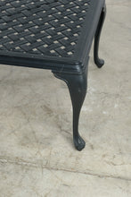 Load image into Gallery viewer, Summer Classics Black Cast Aluminum Lattice Outdoor Coffee Table
