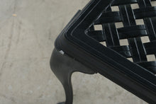 Load image into Gallery viewer, Summer Classics Black Cast Aluminum Lattice Outdoor Coffee Table
